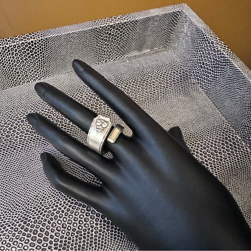 Emily silver tone spoon ring